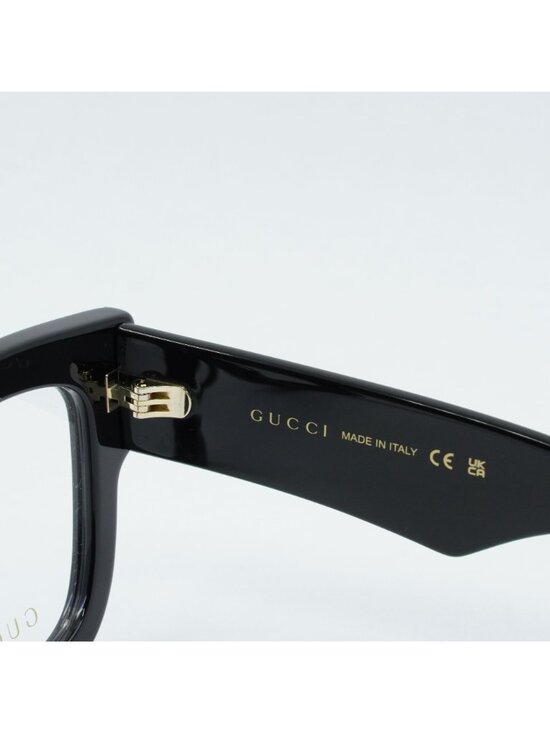Gucci GG1423O 001 Eyeglasses Black 50mm Square Frame main image 12